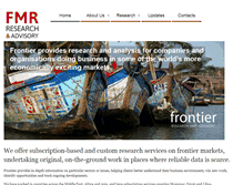 Tablet Screenshot of frontiermea.com
